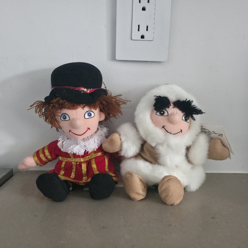 the disney store collectible plush its a small world set